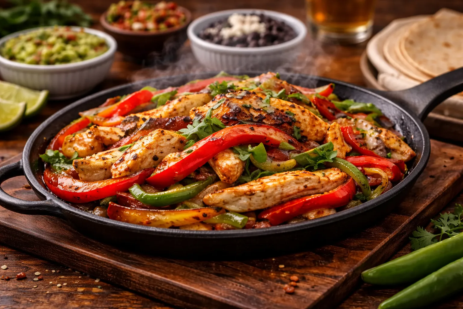 Grilled Chicken Fajitas